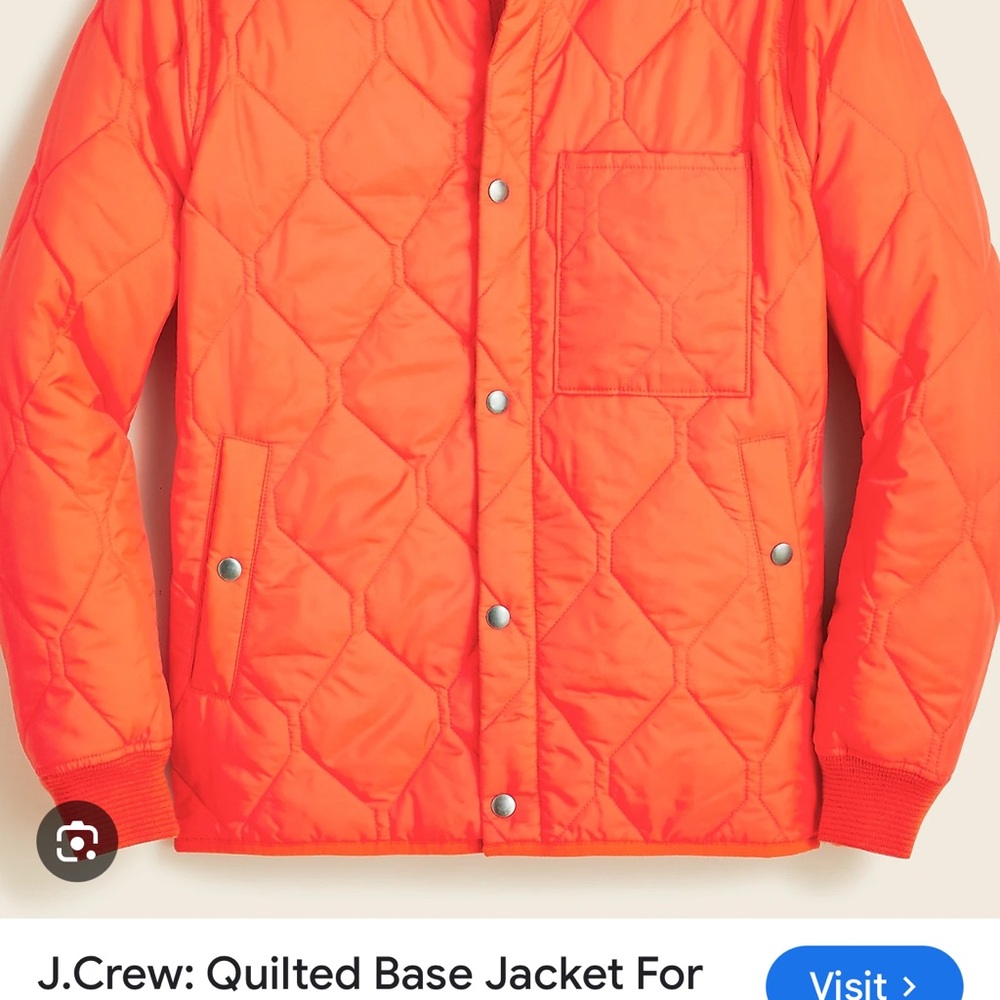 J. Crew Men's Quilted Base Jacket - Small